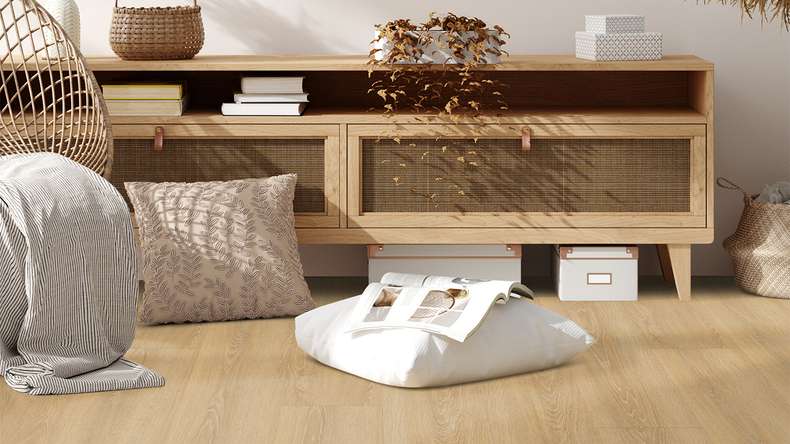 Vinyle à clic Gerflor - Senso Premium Rigid Acoustic Meadow honey | Isolation phonique intégrée (39471540)