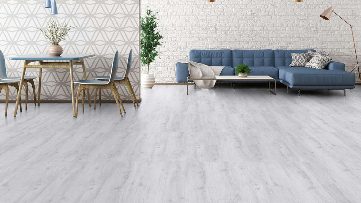 Gerflor vinyle à clic - Senso Premium Rigid Acoustic Sunny white | Isolation phonique intégrée (39470286)
