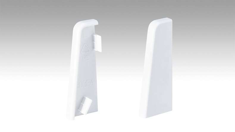 MEISTER Embout pour plinthe Profil 3 PK 2001 Blanc (800015-03-02001)