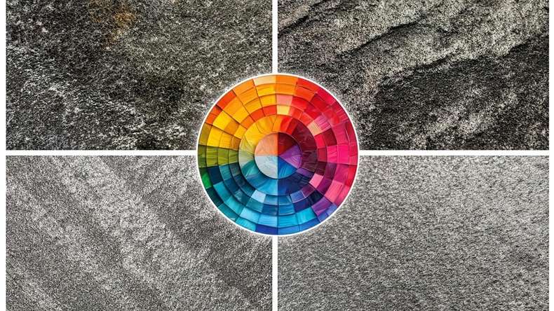 planeo EVOLITH Slate&Stone - Revêtement mural en pierre naturelle Stellar Void 1220 x 610 mm