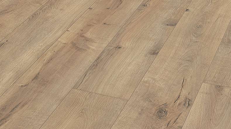 MEISTER Stratifié - MeisterDesign LL 150 S Chêne fissuré Terra 6439 | isolation phonique intégrée (600008-2052220-06439)