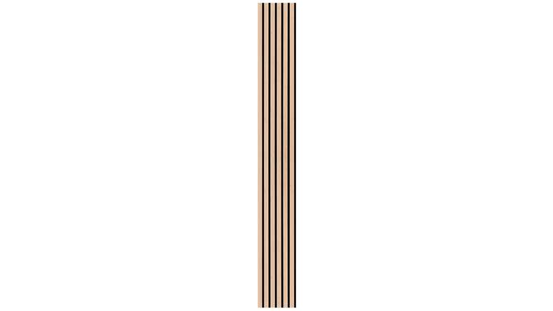 Skaben Panneau acoustique SilentWall Comfort - Chêne brun clair - 250 x 30 cm