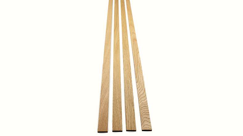 Skaben Panneau acoustique SilentWall Easy-Sticks - Chêne brun clair - 250 x 3,45 cm