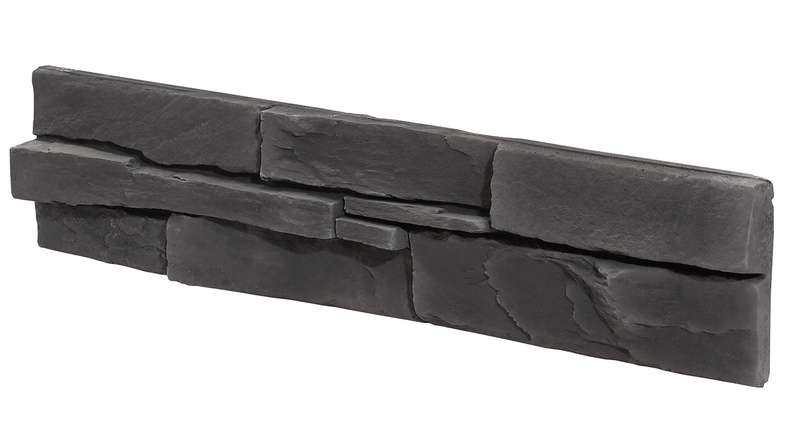 planeo StoneWall Solid Latte de pierre - obsidienne