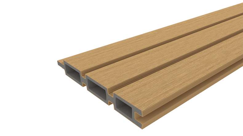 planeo LINEA - WPC CoEx Clôture à emboîter rhombique sable 176 x 183 cm