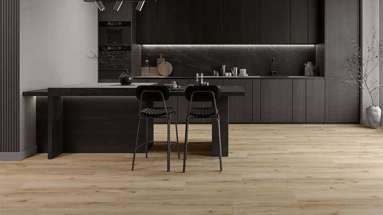 planeo WPC Sol PVC clipsable - PUREtec MAX 70 EIR Classic Light Oak | Isolation phonique intégrée (RP-A50-6)