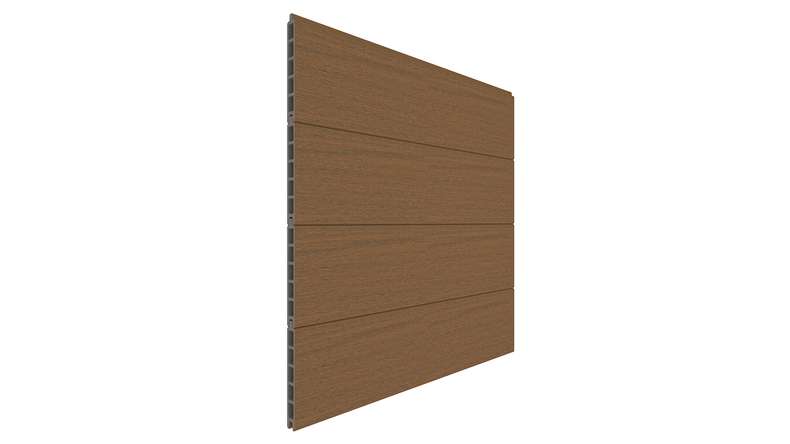 planeo INFINITY - Clôture à emboîter WPC CoEx Burma Teck 176 x 183 cm