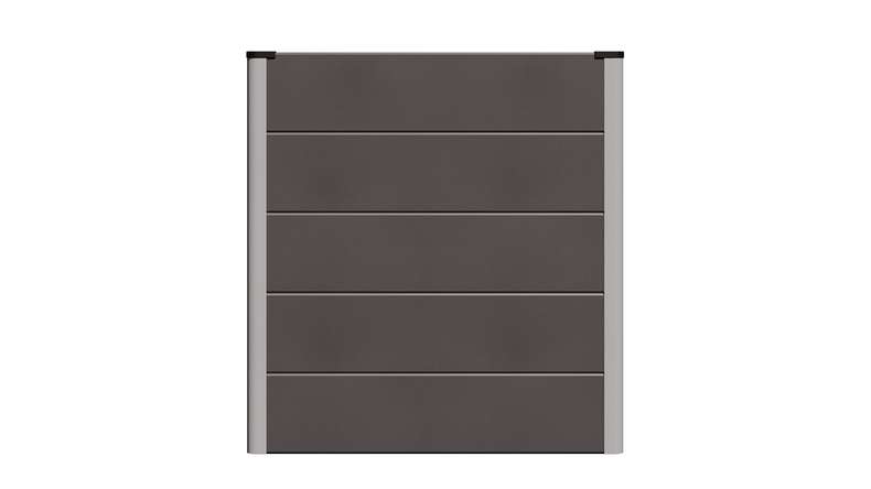 planeo Bac à plantes surélevé BPC Cube - Anthracite | DB703 70 x 70 x 75 cm
