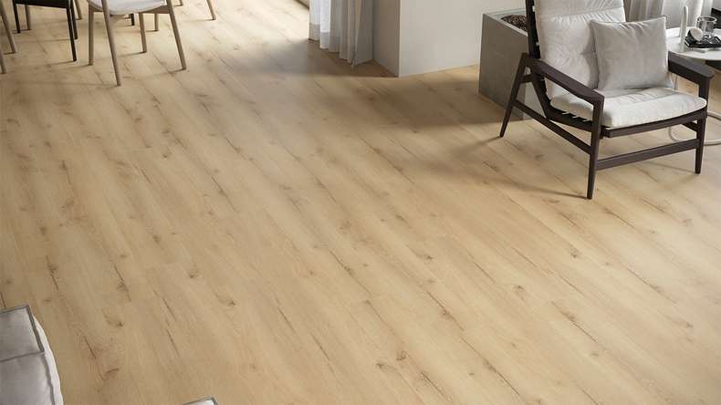 planeo Vinyle à clic rigide - GRANDline Sunlit Oak | Isolation phonique intégrée (NF-Gl-553-N)