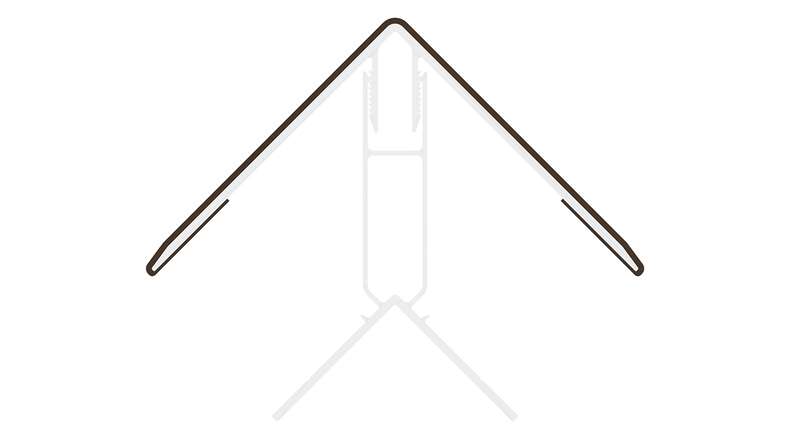 planeo LINEA - Profilé d'angle extérieur en aluminium CoEx, couleur Ipe brun, 3000 x 66 x 66 mm