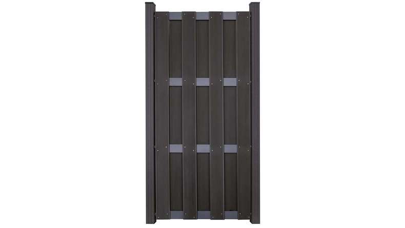 planeo Gardence Premade - Clôture composite - Vertical Anthracite 84,3 x 180 cm