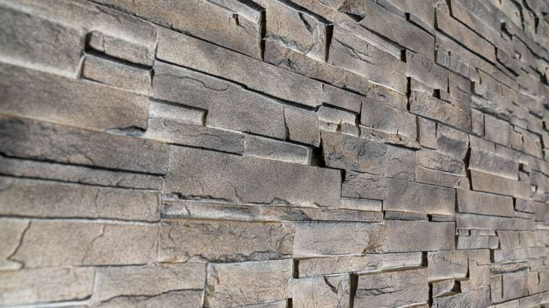 planeo revêtement mural aspect pierre - NovikStone DS Silex Flint - 1054 x 334 mm