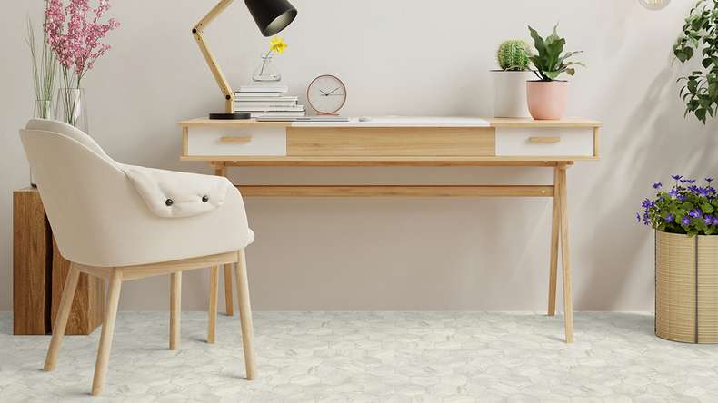 Revêtement Gerflor CV - TEXLINE Nature 2381 Hexa Cream