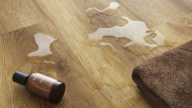 planeo rigide Sol PVC clipsable - SolutionX 2in1 Chêne brun foncé | Isolation phonique intégrée (ECF-0080)