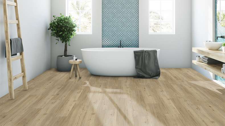 Gerflor vinyle à clic - Senso Premium Rigid Acoustic Columbia taupe | Isolation phonique intégrée (39470953)