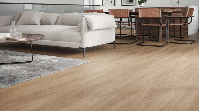 SKAVA rigide Sol PVC clipsable - Home Mud Oak | isolation phonique intégrée (LO-1110)
