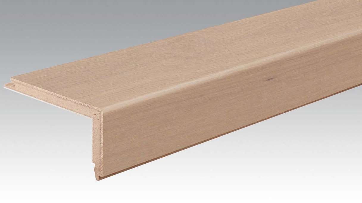 Profilé MEISTER de nez de marche en parquet Profilé en L Chêne authentique blanc crème 9031