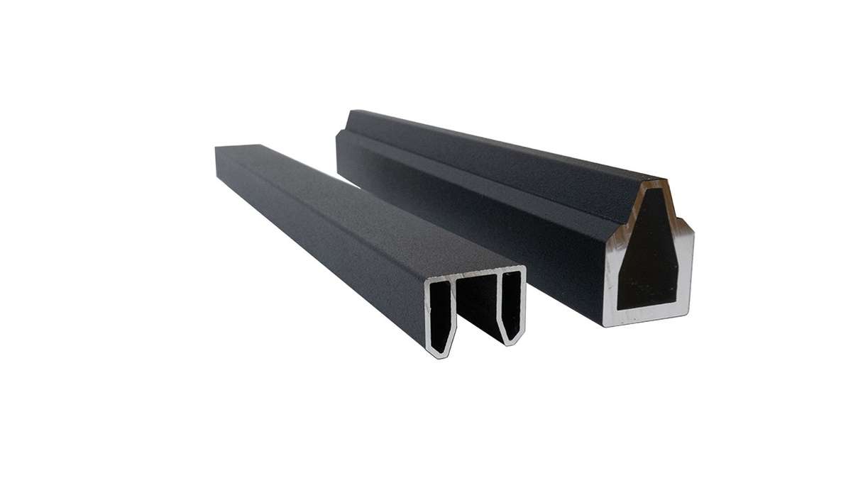 planeo Classic - Profilé de départ et d'arrivée en aluminium anthracite