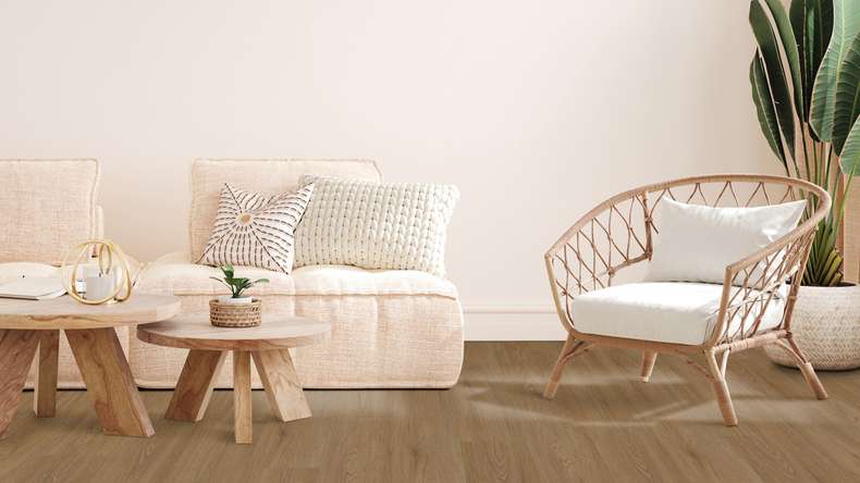Gerflor Sol PVC clipsable - Virtuo 30 Rigid Acoustic EIR Blomma Brown | isolation phonique intégrée (39131461)