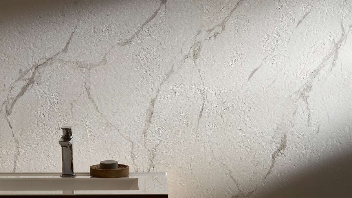 planeo Revêtement mural SPC - CeraRock Tile Carrara Marble 120 x 60 cm