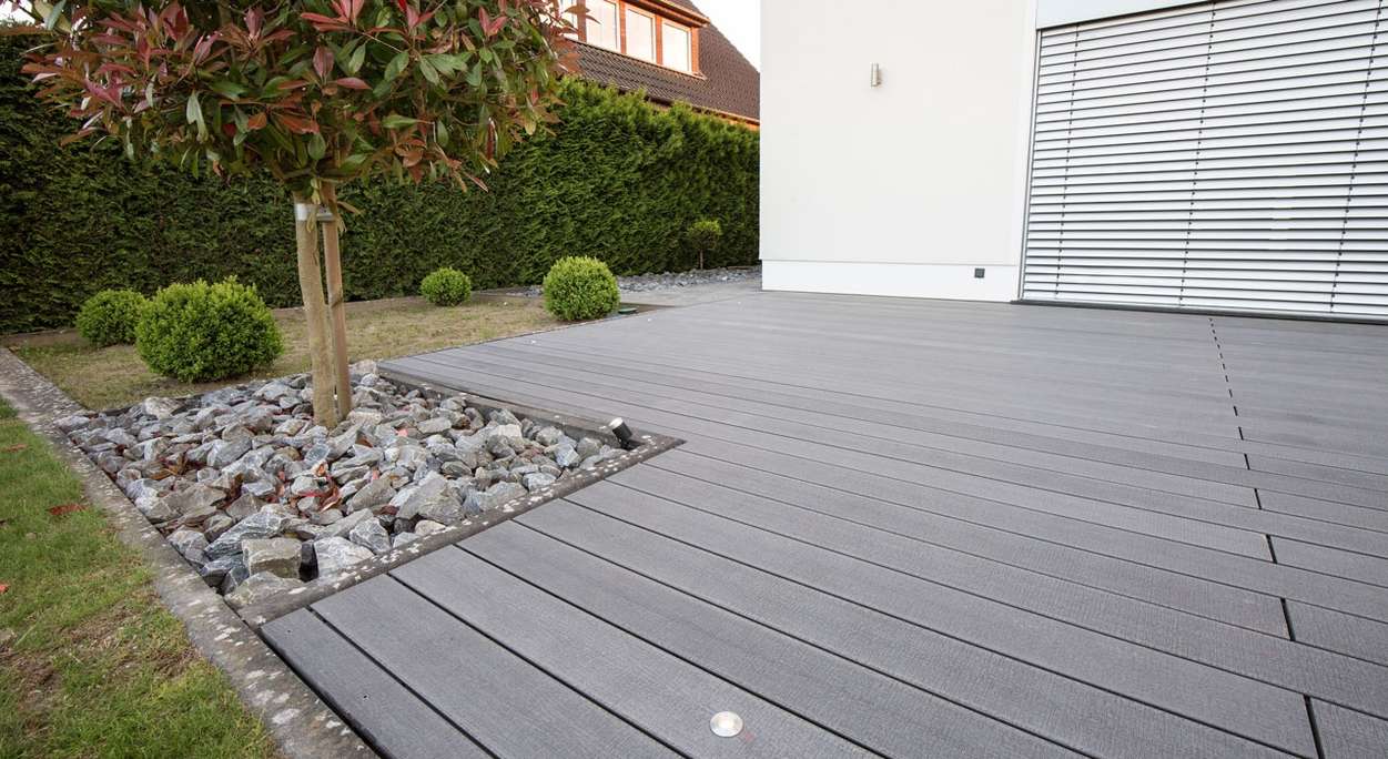 TitanWood Kit complet - 3m structure en bois massive gris clair 42,3m² compris UK alu
