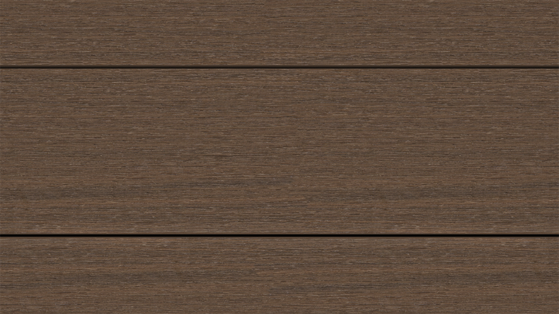 planeo UNIDeck - Lame de terrasse en WPC CoEx, couleur Ipe brun, 3 m - texturée/brossée lisse