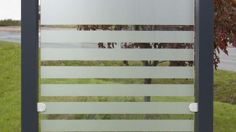 planeo Gardence Flair - Brise vue Verre - Bande Verticale 120 x 180 cm
