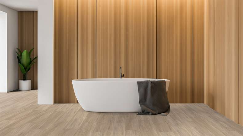 Gerflor vinyle adhésif - Virtuo 55 Glue Down Qaja beige | Aspect authentique (39261473)