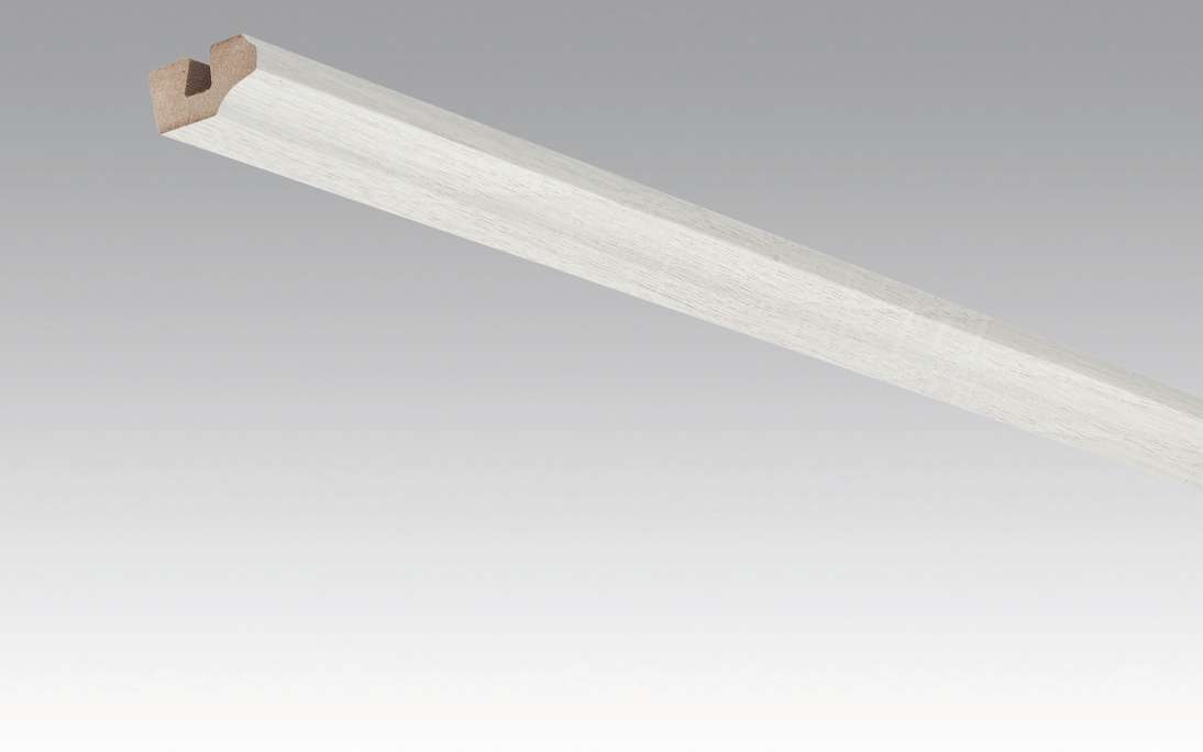 Plinthes MEISTER garnitures de plafond chêne blanc opaque 4069 - 2380 x 38 x 19 mm