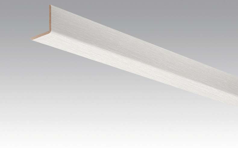 MEISTER Plinthes Plinthes d'angle Fineline blanc 4029 - 2380 x 33 x 3,5 mm