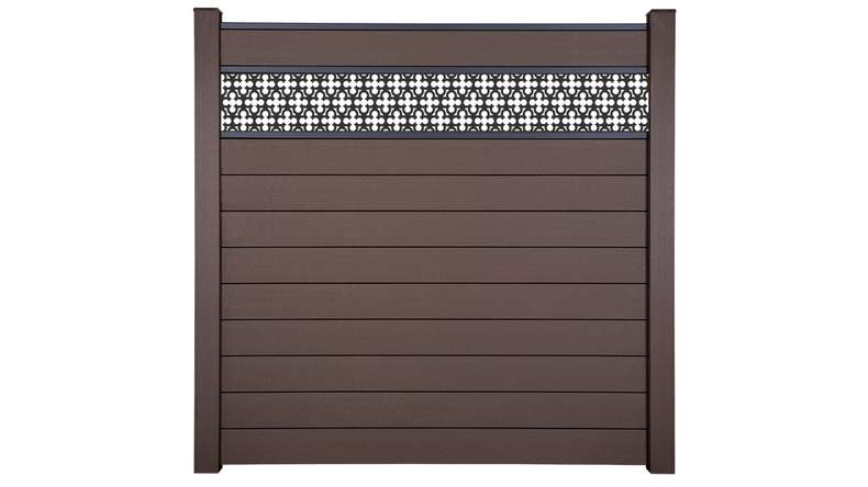 planeo Gardence Strong - Clôture à emboîter BPC Oriental Terra 180 x 180 cm