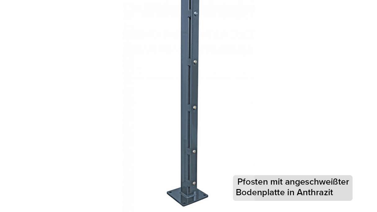 Poteau d'angle de type FB galvanisé à chaud pour clôture à double maille