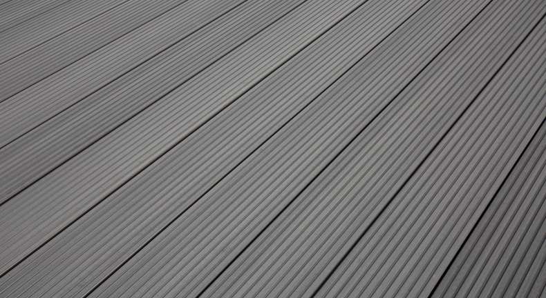 TitanWood Kit complet - 3m lame creuse rainurée structure gris clair 16m² compris UK alu