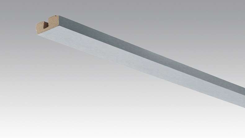 Plinthes MEISTER plinthes de plafond en acier inoxydable DF 063 - 2380 x 40 x 15 mm