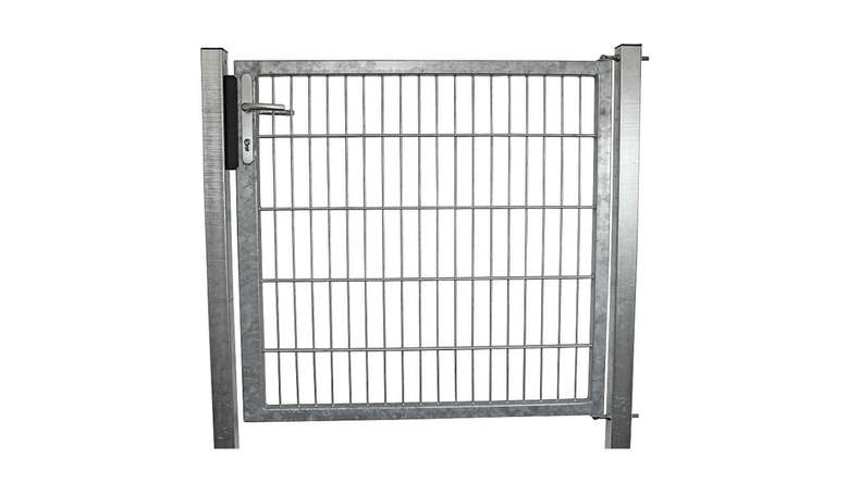 Porte universelle moyenne 1 groupe galvanisé à chaud H 2000 x L 1590 mm poteaux de porte inclus