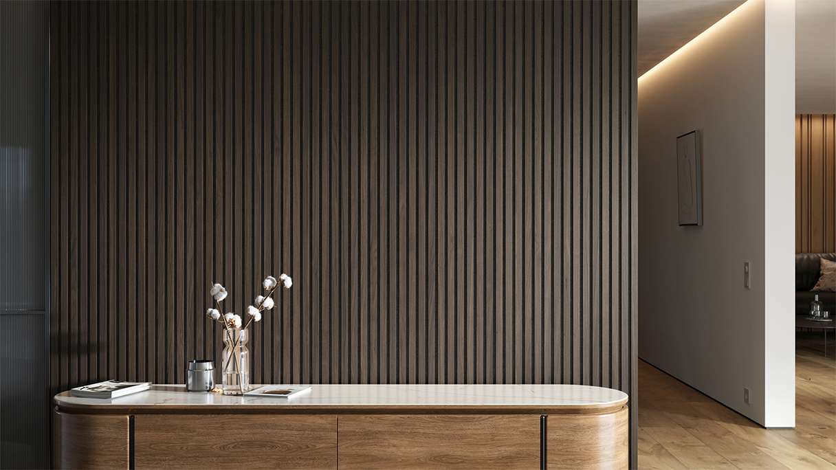 planeo Panneaux acoustiques - Chêne brun - 2400 x 525 x 18mm (PU-A-003)