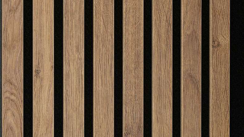 Panneaux acoustiques MEISTER Acoustic Sense - Chêne brun terra 7031 - 260 x 33 cm