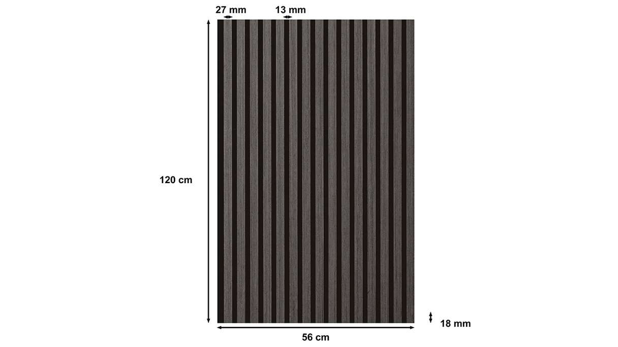 Skaben Panneau acoustique SilentWall - Chêne Naturel Noir
