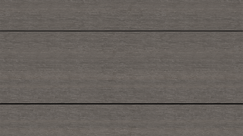 planeo UNIDeck - Lame de terrasse en WPC CoEx, gris foncé, 3 m - texturée/brossée lisse