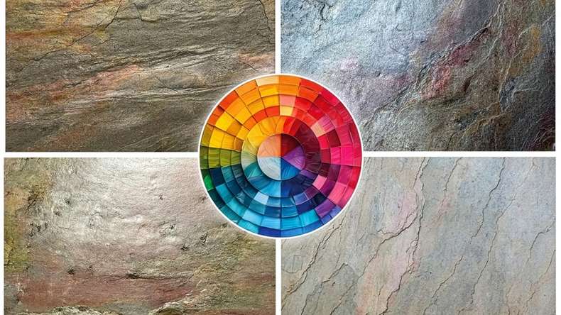 planeo EVOLITH Slate&Stone - Revêtement mural en pierre naturelle Oxide Wood 1220 x 610 mm