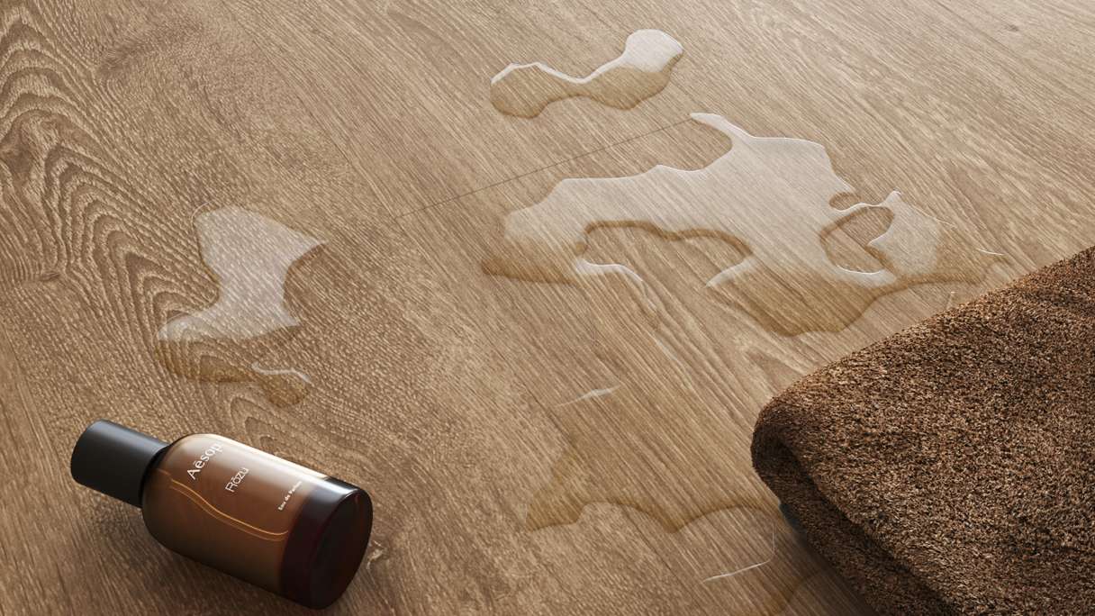 SKAVA rigide Sol PVC clipsable - Home Mud Oak | isolation phonique intégrée (LO-1110)