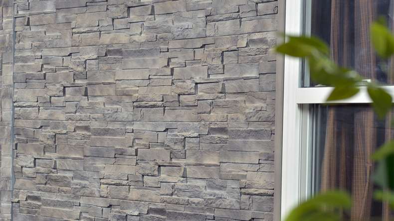planeo panneau de façade aspect pierre - NoviStone Silex Flint 1054 x 334 mm