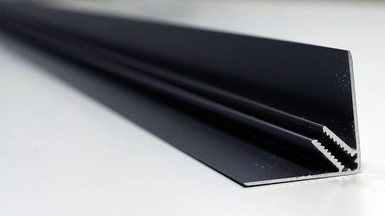planeo Fassado - Profilé de finition d'angle extérieur en aluminium noir 2.90m