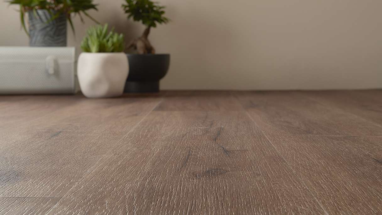 Gerflor Vinyle à clic Rigid - Création 70 Clic Cedar Marron foncé | Aspect authentique (61281605)