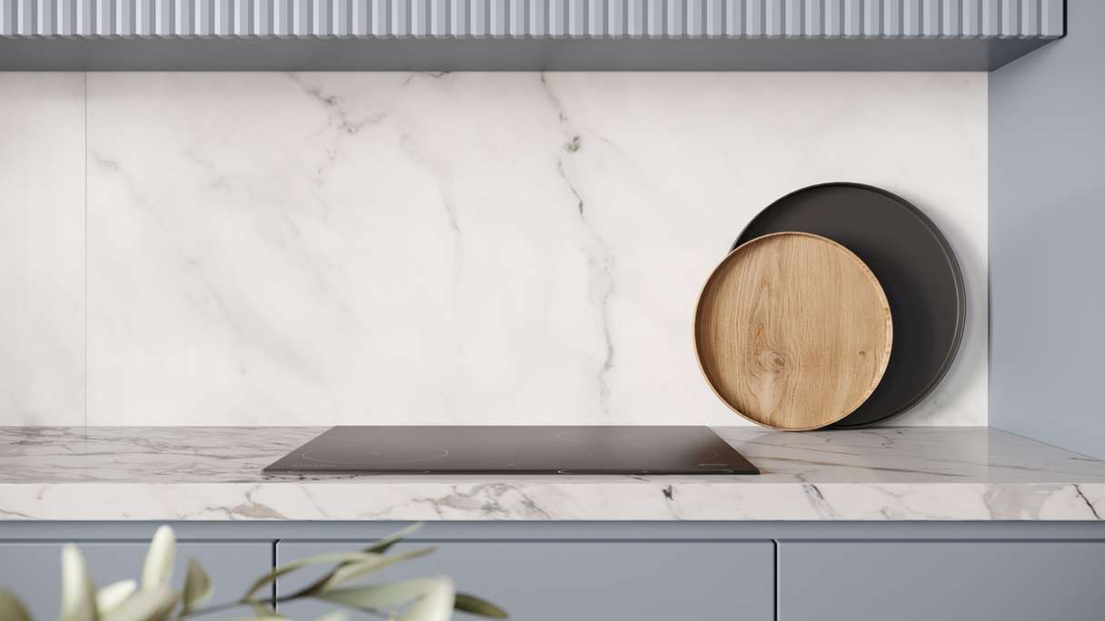 planeo Wallboard - Marble Grey-White Matt - différents formats