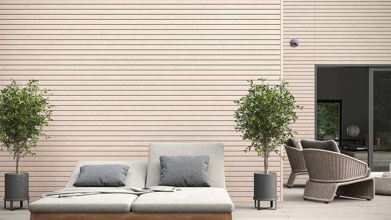 planeo Fassado - Revêtement de façade BPC Nature White 5m (PBF-C123)