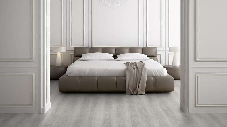Gerflor Vinyle à coller - Virtuo 30 EIR Bohem Dark Grey | gaufrage synchrone (38991457)
