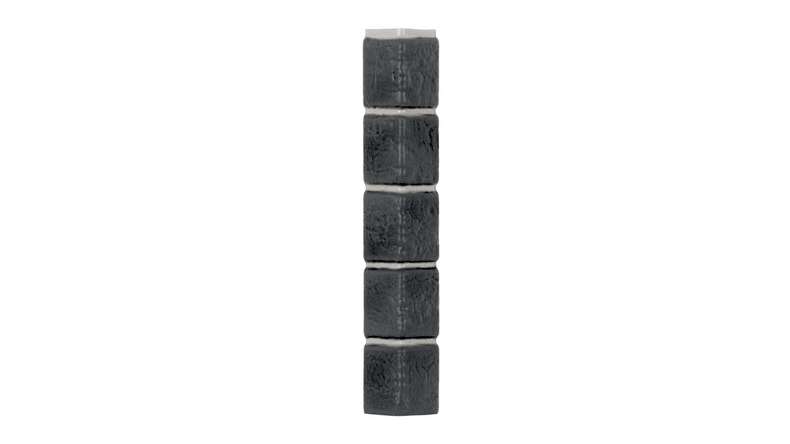 Zierer angle aspect clinker - 50 x 50 x 345 mm anthracite flammé en PRV