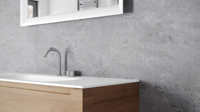 planeo Wallboard - Concrete Dark Grey Matt - différents formats