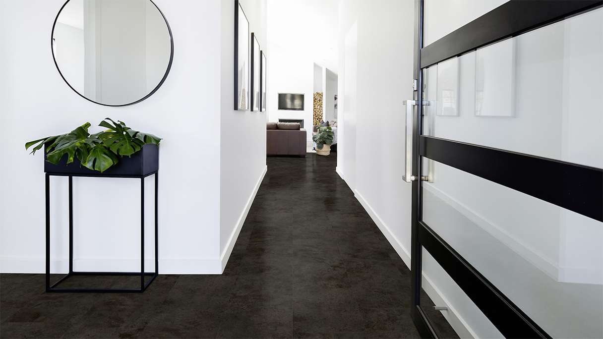 Gerflor Sol PVC clipsable - Virtuo 30 Rigid Acoustic Tavla Dark | isolation phonique intégrée (39101453)